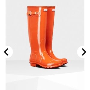 Original Hunter rain boots with fleece liners